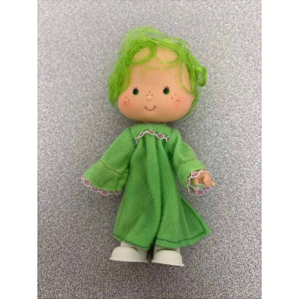 Vintage 1979 Kenner Strawberry Shortcake Lime Chiffon Doll With Parfait Parrot